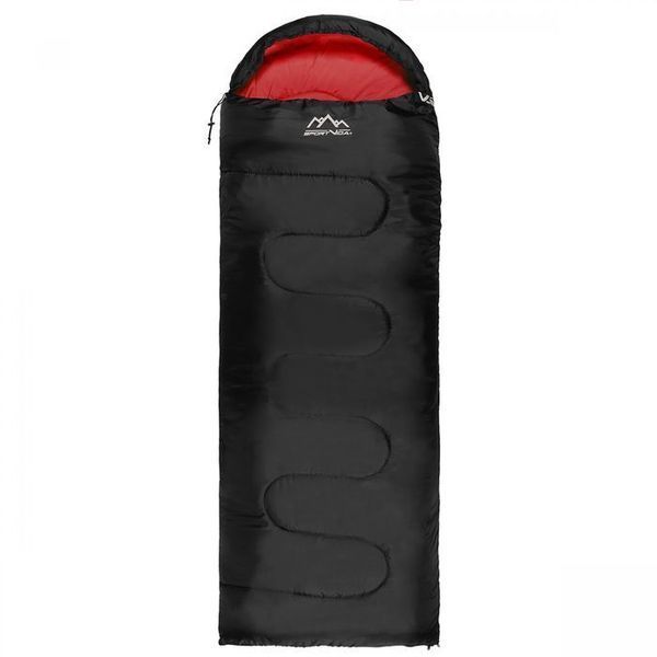 Спальний мішок (спальник) ковдра SportVida SV-CC0064 +2 ...+21&deg;C L Black/Red SV-CC0064 фото