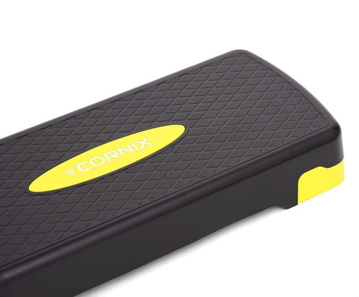 Степ-платформа 2-ступінчаста Cornix 68 х 28 х 10-15 см XR-0192 Black/Yellow XR-0192 фото