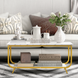 Журнальний стіл Costway Marble двоярусний білий 5903332086333 фото 5