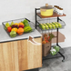 Стелаж Costway Vroda мобільний в стилі Loft 5903332068800 фото 5