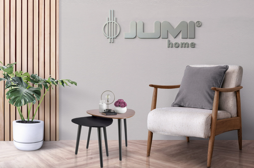 Комплект журнальних столиків Jumi Sinsey коричнево-чорний 5900410324176 фото