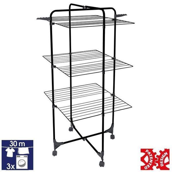 Сушарка для білизни підлогова Casa Si Athletic 3 Black (CS92185E04E) 108851-1106821 фото