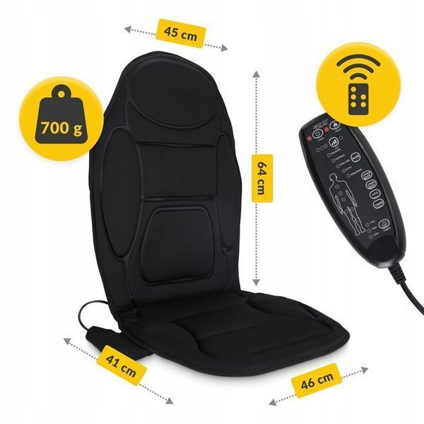 Масажна накидка 4FIZJO Pro з підігрівом Black (P-5905973404082) 154298-2692 фото
