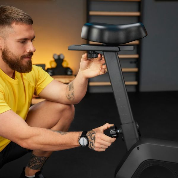 Велотренажер магнітний Trex Sport TX-500MB IRON з Bluetooth і FitShow, 14 рівнів навантаження, чорний 5902308237711 фото