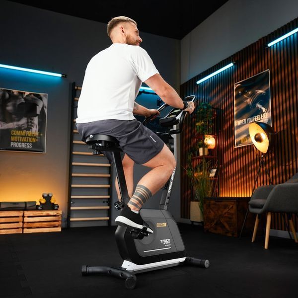 Велотренажер магнітний Trex Sport TX-500MB IRON з Bluetooth і FitShow, 14 рівнів навантаження, чорний 5902308237711 фото