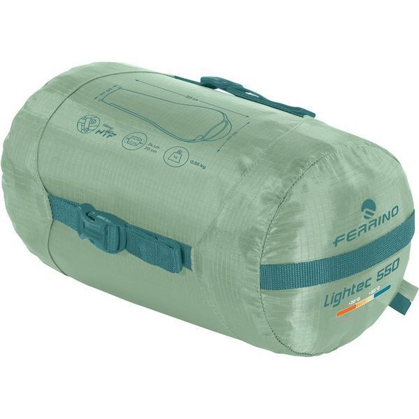 Спальний мішок Ferrino Lightec 550 +20&deg;C Green (86153QVV) 931762 фото