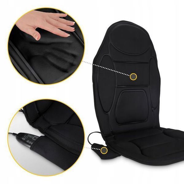 Масажна накидка 4FIZJO Pro з підігрівом Black (P-5905973404082) 154298-2692 фото