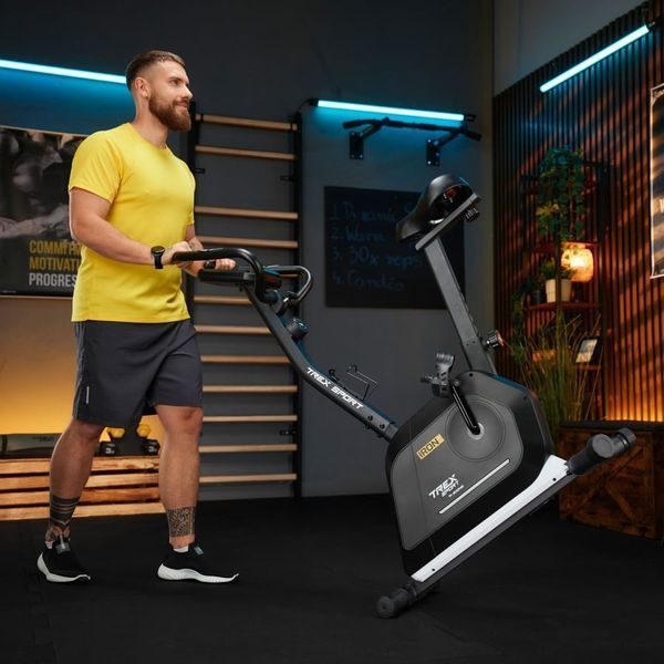 Велотренажер магнітний Trex Sport TX-500MB IRON з Bluetooth і FitShow, 14 рівнів навантаження, чорний 5902308237711 фото