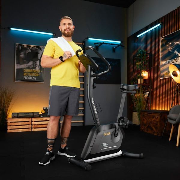 Велотренажер магнітний Trex Sport TX-500MB IRON з Bluetooth і FitShow, 14 рівнів навантаження, чорний 5902308237711 фото