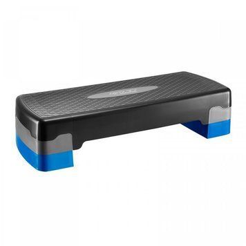 Степ-платформа 2-ступінчаста 4FIZJO 69 х 28 х 10-15 см Black/Blue (P-5907222931370) P-5907222931370 фото