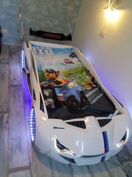Ліжко у вигляді машини BMW біле Туреччина 100.01.03 фото