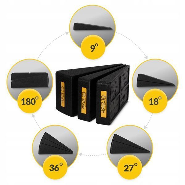 Клин-платформа 4FIZJO Slant Board 3 рівні для присідань та розтяжки Black (P-5905973400312) P-5905973400312 фото