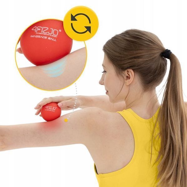 Масажний м'яч 4FIZJO Lacrosse Ball 6.25 см Red (P-5907222931202) P-5907222931202 фото