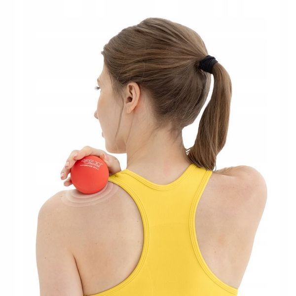 Масажний м'яч 4FIZJO Lacrosse Ball 6.25 см Red (P-5907222931202) P-5907222931202 фото