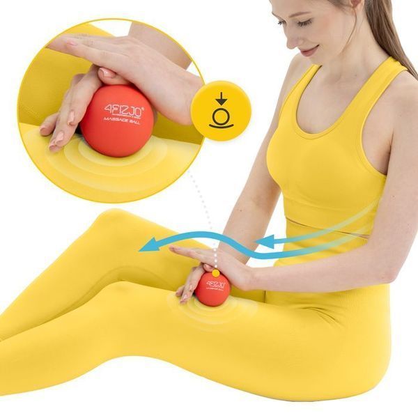 Масажний м'яч 4FIZJO Lacrosse Ball 6.25 см Red (P-5907222931202) P-5907222931202 фото