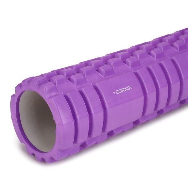 Масажний ролик Cornix EVA 45 x 14 см (валик, роллер) XR-0042 Violet XR-0042 фото