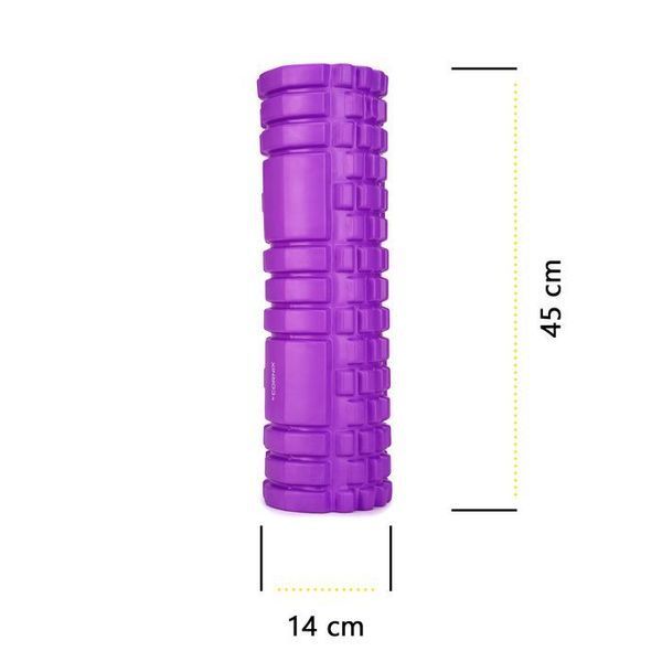 Масажний ролик Cornix EVA 45 x 14 см (валик, роллер) XR-0042 Violet XR-0042 фото