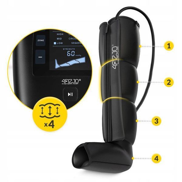 Апарат для пресотерапії та лімфодренажу 4FIZJO 4-и камерний ACTIVE-C4 (P-5905973406604) P-5905973406604 фото