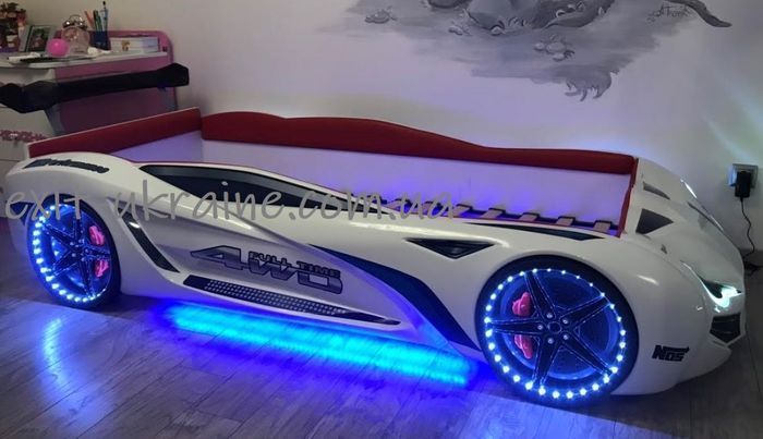 Ліжко у вигляді машини BMW біле Туреччина 100.01.03 фото