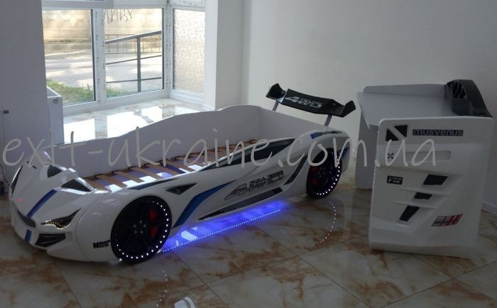 Ліжко у вигляді машини BMW біле Туреччина 100.01.03 фото