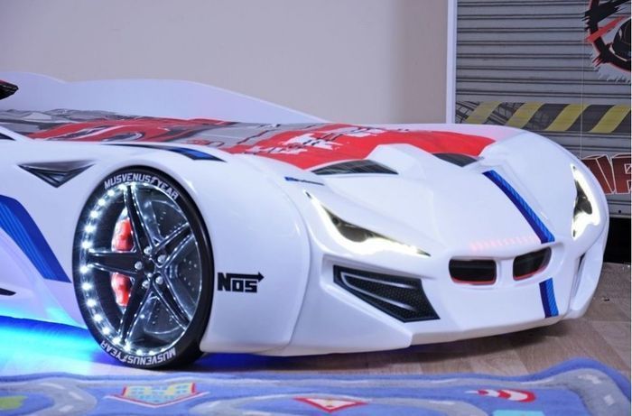 Ліжко у вигляді машини BMW біле Туреччина 100.01.03 фото