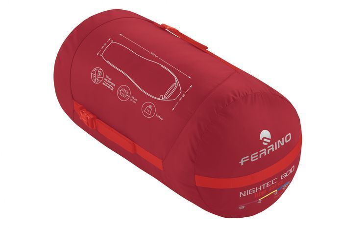 Спальний мішок Ferrino Nightec Lite Pro 600M -3&deg;C Red (86708NRR) 931773 фото