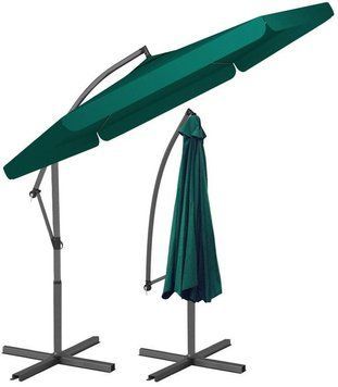 Парасоля садова кутова з нахилом FunFit Garden зелена 3м. 17743-3101 фото