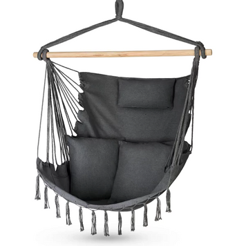 Бразильське крісло - гамак Outtec Boho Sois XXL графітовий 5907766665687 фото