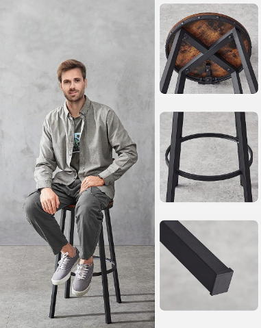 Барний стілець Leobert Comfy 2 штуки Loft 5903332069842 фото