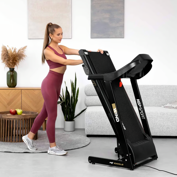 Бігова доріжка Hop-Sport HS-1000LB Wind сірий 5902308236844 фото