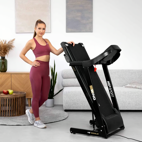 Бігова доріжка Hop-Sport HS-1000LB Wind сірий 5902308236844 фото