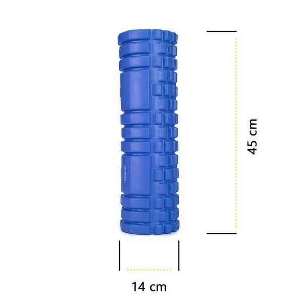 Масажний ролик Cornix EVA 45 x 14 см (валик, роллер) XR-0039 Blue XR-0039 фото