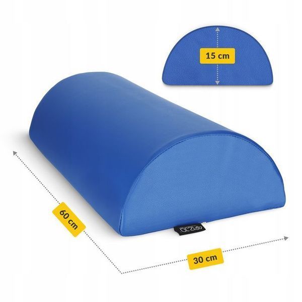 Напіввалик для реабілітації та масажу 4FIZJO 60 x 30 x 15 Blue (P-5905973402927) 154647-2692 фото