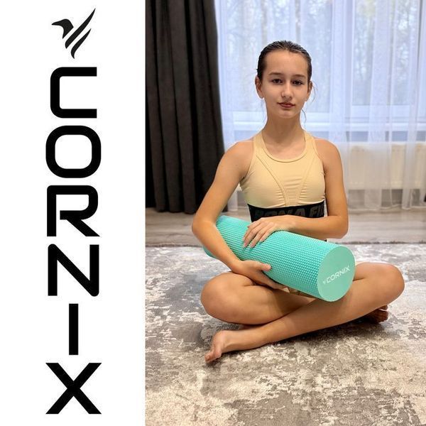 Масажний ролик Cornix EVA+ 45 x 15 см (валик, роллер) XR-0305 Mint XR-0305 фото