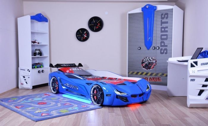 Ліжко у вигляді машини BMW синя Туреччина 100.04.03 фото