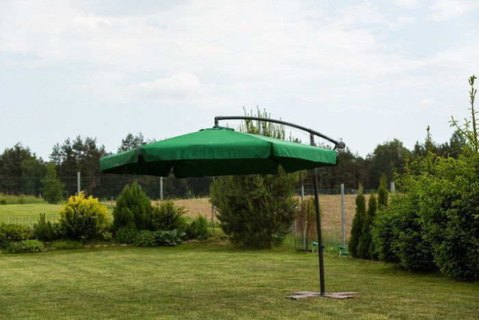 Парасоля садова кутова з нахилом FunFit Garden зелена 3м. 17743-3101 фото