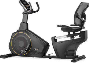 Горизонтальний велотренажер Gymtek XBR6000 електромагнітний золотистий 147900-1664 фото
