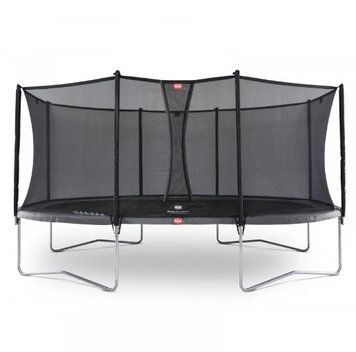 Батут BERG Grand Favorit 520 Grey сірий з сіткою безпеки Comfort (30.25.15.30+35.74.63.01) 102178-3103 фото