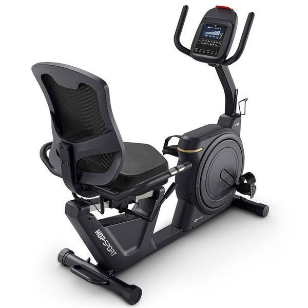 Горизонтальний велотренажер Hop-Sport HS-5000L Ranker чорно-золотистий 5902308240360 фото