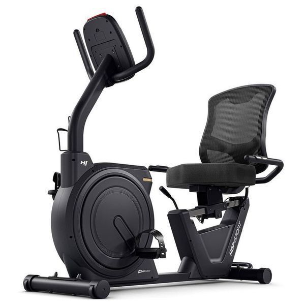 Горизонтальний велотренажер Hop-Sport HS-5000L Ranker чорно-золотистий 5902308240360 фото