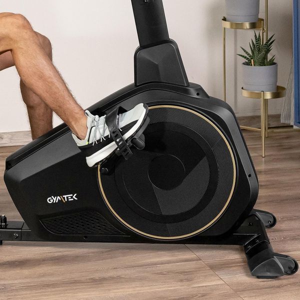 Горизонтальний велотренажер Gymtek XBR6000 електромагнітний золотистий 147900-1664 фото