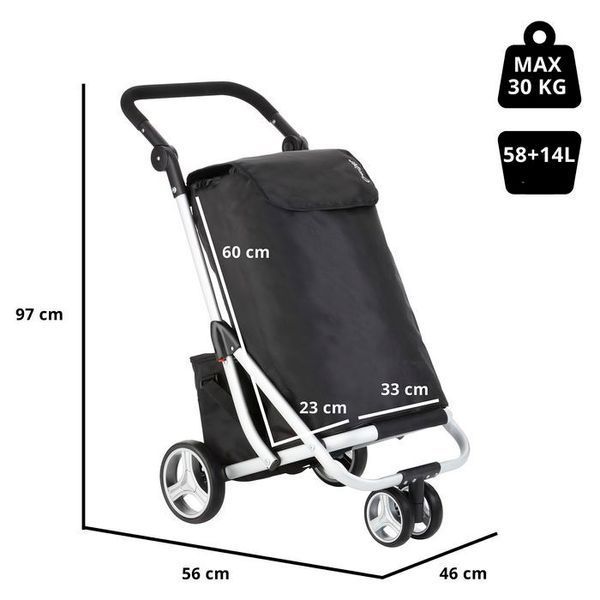 Сумка-візок ShoppingCruiser 3 Wheels 72 Black (604349) 927303 фото