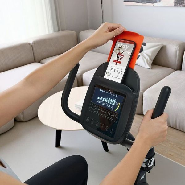 Горизонтальний велотренажер Hop-Sport HS-5000L Ranker чорно-золотистий 5902308240360 фото