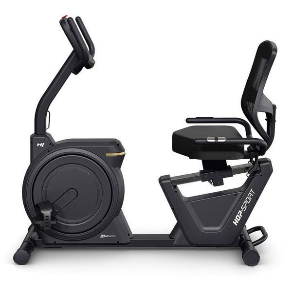 Горизонтальний велотренажер Hop-Sport HS-5000L Ranker чорно-золотистий 5902308240360 фото