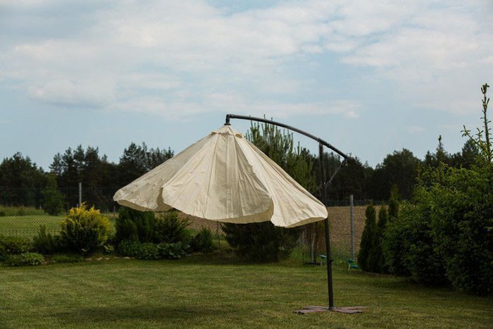 Парасоля садова кутова з нахилом FunFit Garden бежевий 3м. 17744-3101 фото