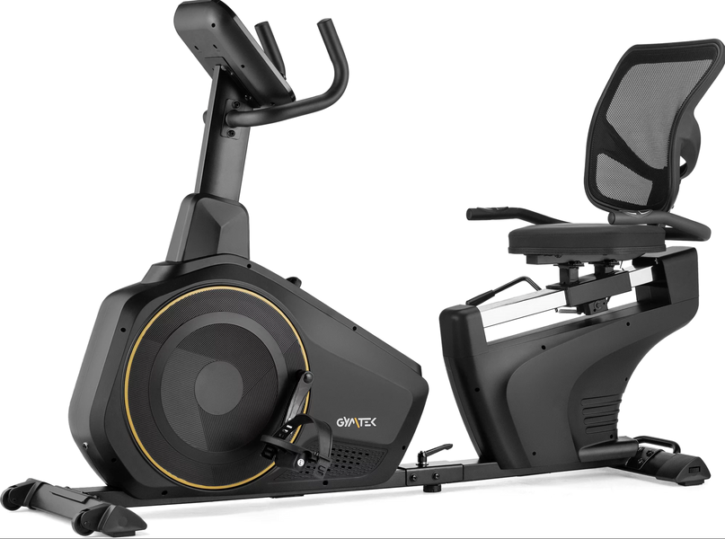 Горизонтальний велотренажер Gymtek XBR6000 електромагнітний золотистий 147900-1664 фото