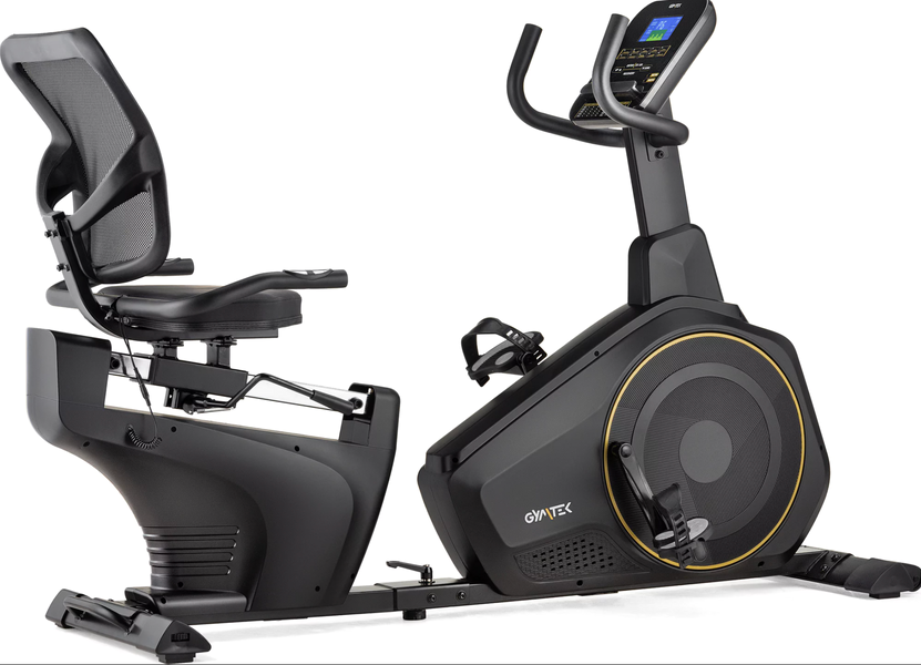 Горизонтальний велотренажер Gymtek XBR6000 електромагнітний золотистий 147900-1664 фото