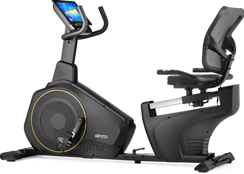 Горизонтальний велотренажер Gymtek XBR6000 електромагнітний золотистий 147900-1664 фото
