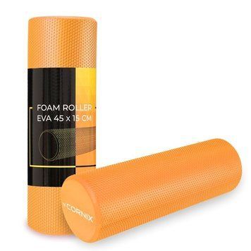 Масажний ролик Cornix EVA+ 45 x 15 см (валик, роллер) XR-0302 Orange XR-0302 фото