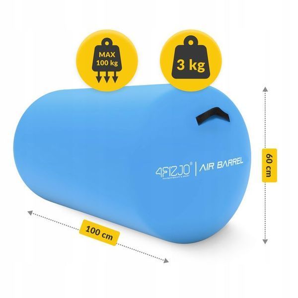 Повітряна бочка для гімнастики 4FIZJO Air Barrel 100 x 60 см Blue (P-5905973403108) P-5905973403108 фото